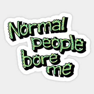 Normal people Sticker